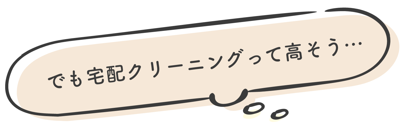 でも宅配クリーニングって高そう