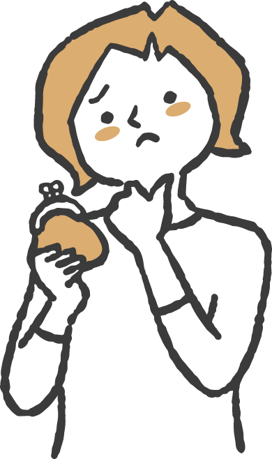 ニットクリーニンで困っている女性のイラスト