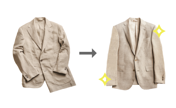 デラックス加工でシルエットが蘇ったジャケット