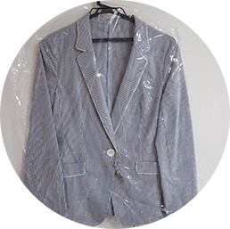 オフィス服を洗ってもらいました