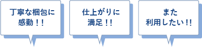 宅配クリーニングフランス屋はお客様満足度